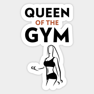 Queen In The Gym Sticker